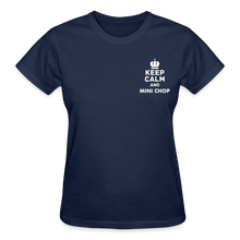 Load image into Gallery viewer, Ladies Black Mini Chop T-Shirt - navy
