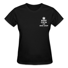 Load image into Gallery viewer, Ladies Black Mini Chop T-Shirt - black
