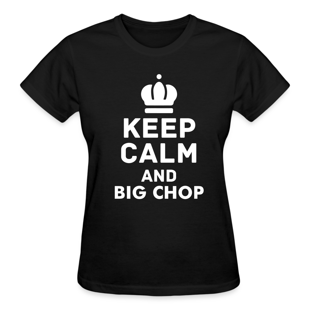 Ladies Black Big Chop T-Shirt - black