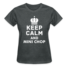 Load image into Gallery viewer, Ladies Black Mini Chop T-Shirt - deep heather
