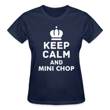 Load image into Gallery viewer, Ladies Black Mini Chop T-Shirt - navy
