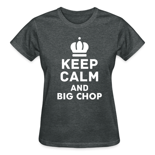 Ladies Deep Heather Gray Big Chop T-Shirt - deep heather