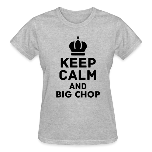 Ladies Heather Gray Big Chop T-Shirt - heather gray