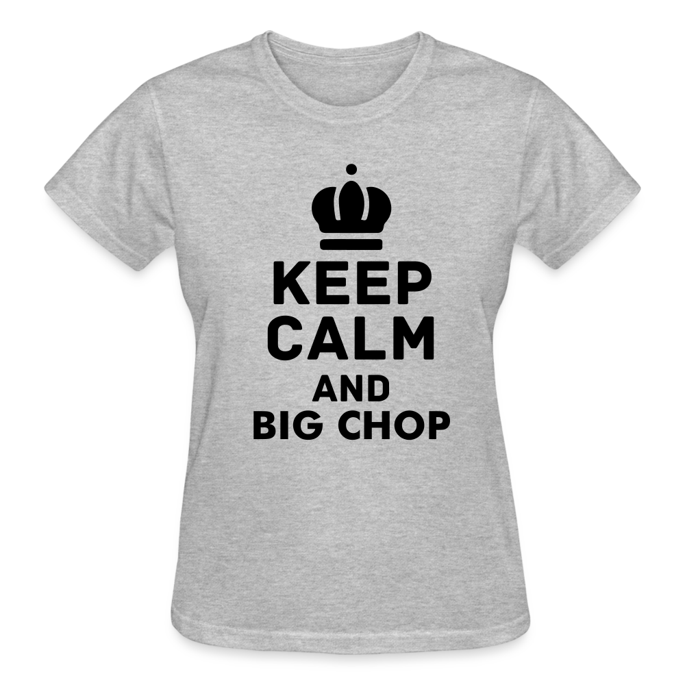 Ladies Heather Gray Big Chop T-Shirt - heather gray