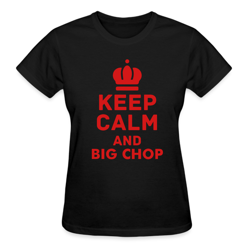 Ladies Black Big Chop T-Shirt - black