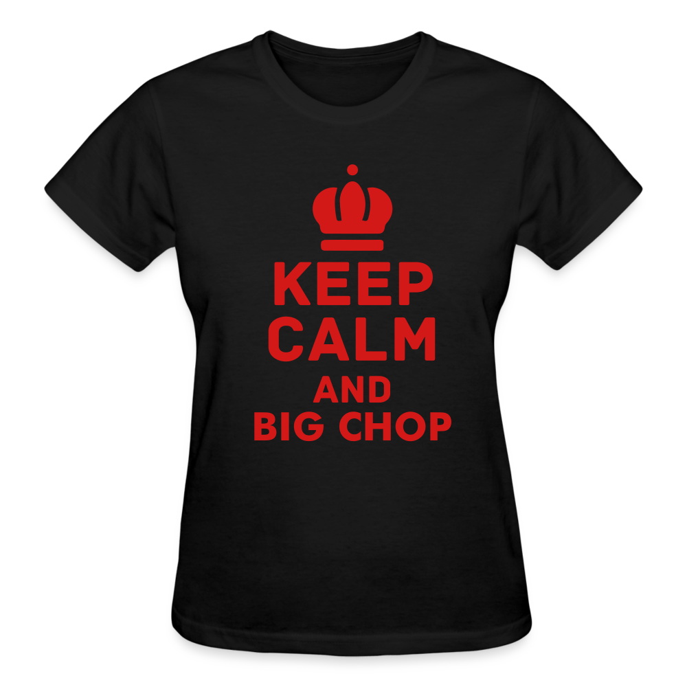 Ladies Black Big Chop T-Shirt - black