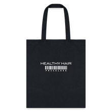 Load image into Gallery viewer, Healthy Hair Priceless Black Canvas Bag - black
