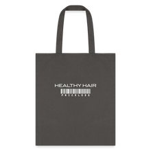 Load image into Gallery viewer, Healthy Hair Priceless Black Canvas Bag - charcoal
