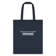 Load image into Gallery viewer, Healthy Hair Priceless Black Canvas Bag - navy
